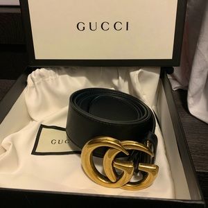 Double G Gucci belt 1 inch